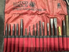 Matco Tools  Roll Of 17 Piece Punch & Chisel  Set