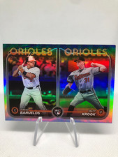 David Bañuelos Matt Krook RC 2024 Topps Update Rainbow Foil Card #US315