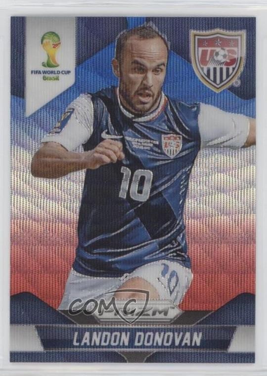 2014 Panini Prizm World Cup Blue & Red Wave Prizm Landon Donovan #70 0j4n