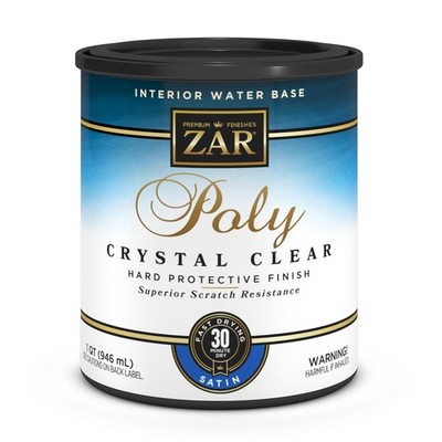 ZAR Aqua Satin Clear Water-Based Polyurethane 1 qt