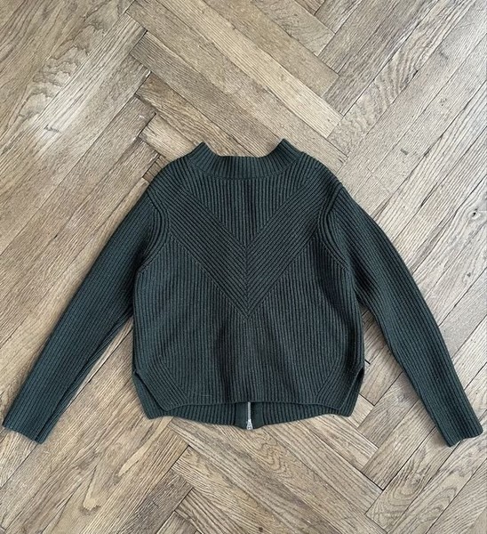Women Sandro Paris Sweater Green 70% Wool 36