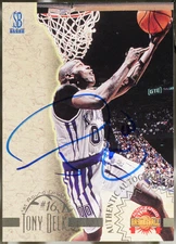 1996 Score Board Autographed - Autographs Basketball Tony Delk #NNO NM
