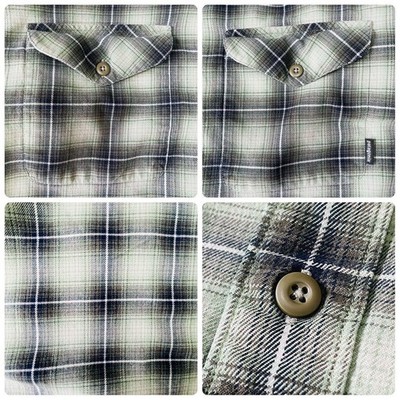 Patagonia 2000S Ombre Check Flannel Shirt Made In Romania | eBay