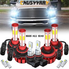 Led Headlight Fog Light Bulbs For 2009 2010 2011 2012 Dodge Ram 1500 2500 3500