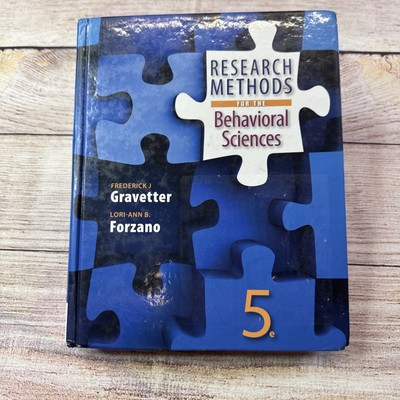 Research Methods for the Behavioral Sciences - Hardcover - VERY GOOD