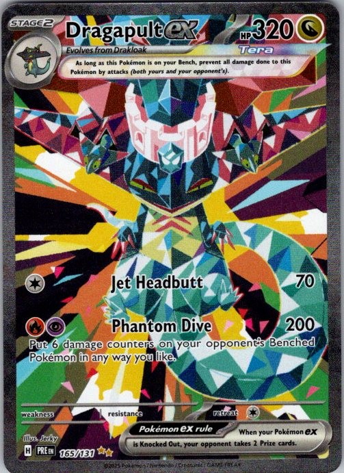 Dragapult ex 165/131 Prismatic Evolutions Pokemon Holo NM