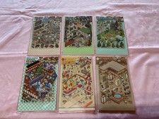 6 Sets 3D Sticker Scene, DIY 3D House Stickers for Kids, Cute Stickers new   
