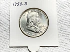1954 D Franklin Half Dollar UNC.