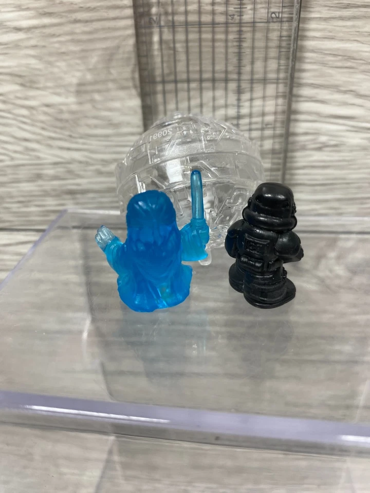 Hasbro Star Wars Fighter Pods JEDI QUI GON JINN + DARK TROOPER Raro Microhéroe Foto 2 de 2