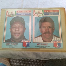 Vintage 1988 Chef Boyardee Baseball Cards Kirby Puckett Mike Schmidt 1st Edition