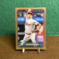 2024 Topps Baseball Series 2 / Orion Kerkering RC #520 Gold Parallel /2024