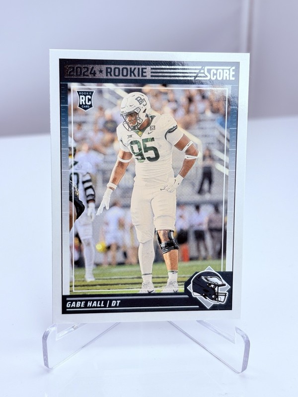 Gabe Hall Rookie RC 2024 Score Football Card #383 Philadelphia Eagles 🏈