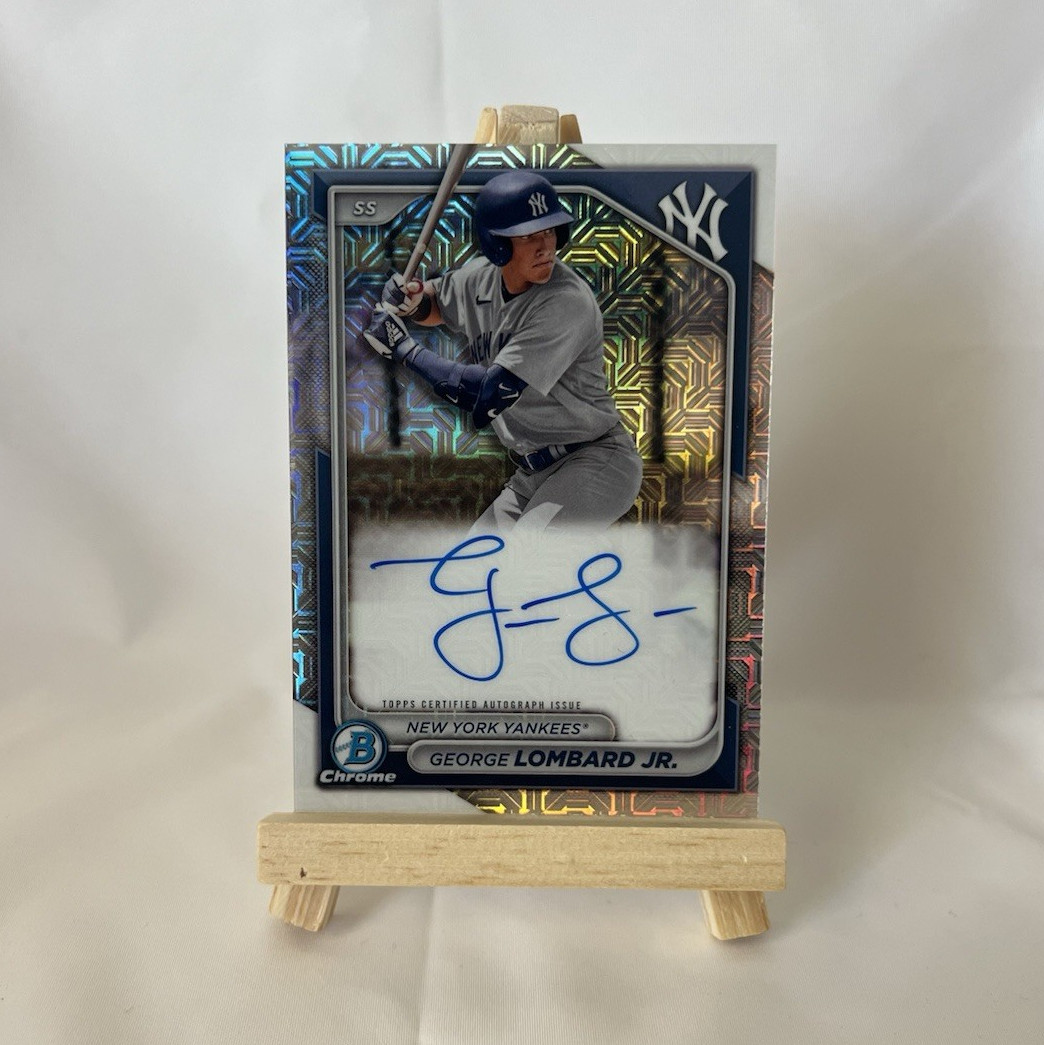 2024 Topps Bowman Mojo Refractor Auto George Lombard Jr. BMA-GL NY Yankees
