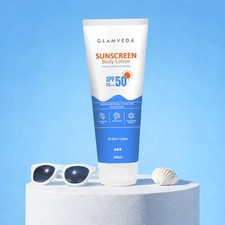 Glamveda Sunscreen Body Lotion SPF 50 PA+++ 200ml Men Women Free Shipping 3.16 per gallon