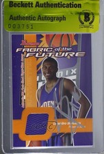 BAS 2003-04 Bowman Rookies & Stars Leandro Barbosa #LB Authentic Auto 3c7
