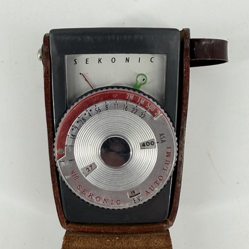 Sekonic Auto-Lumi Model 86 Light Meter W/ Leather Case For Parts Not Tested - 第 2/13 張圖片