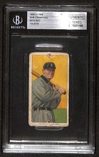 1909 T206 #78 Sam Crawford HOF Batting BGS A Authentic Tolstoi C103684