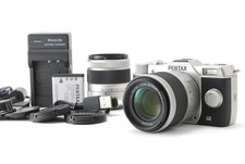 SALE 74shot / 2 lens TOP MINT Pentax Q10 silver 02 06 Digital Camera Japan