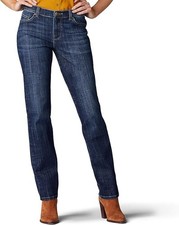 NWT Bewitched Womens Lee Relaxed Fit Straight Leg Mid Rise Jeans Size 18W Medium