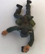 Pre 1970 Authenticast  German Officer With Binoculars Crawling Toy Soldier