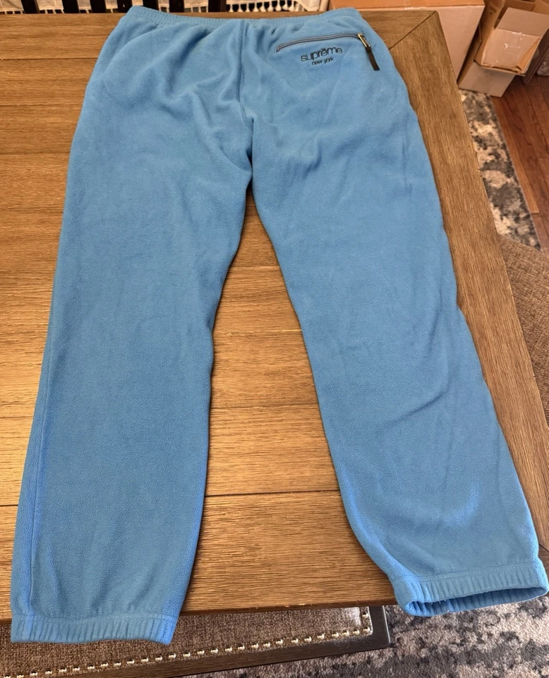 Pantalones polar vintage Supreme Polartec New York azul talla XL (FW15) Foto 2 de 4