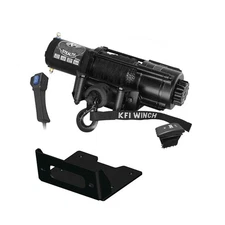 KFI Stealth Winch 4500lb Wide For John Deere Gator XUV 835R ALL (Synth Rope)