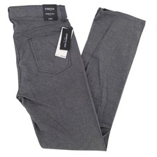 NWT Kenneth Cole Mens 32x32 Pants Grey Straight Fit Stretch 5-Pocket Business
