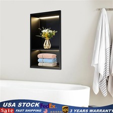 Stainless Steel Shower Niche Recessed Shower Niche Bathroom Wall Niche LED IP44