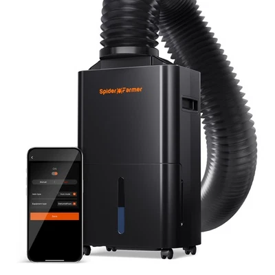 2025 New Spider Farmer 32 Pint Dehumidifier – Smart Control with RJ12 Cable