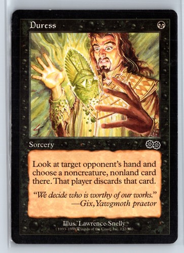 (4X) Duress Urza's Saga Common (Lot1) – MTG Magic the Gathering Card - 第 3/11 張圖片