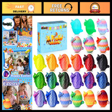 24pcs 3D Dragon Eggs with Articulated Fidget Toys, Unique Gift for Kids Teens,