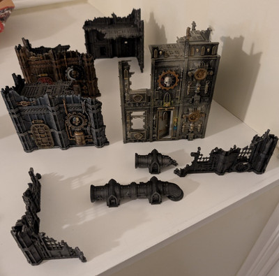 Warhammer 40k Imperial Sector & 4th Edition Rare Manufactorium Gelände Konvolut