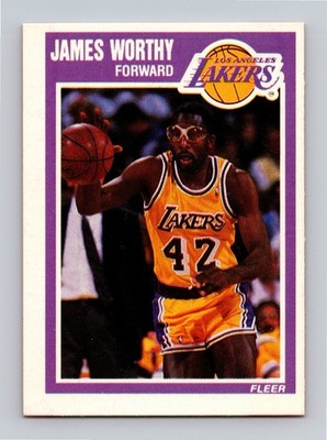 James Worthy 1989-90 Fleer #80 HOF NM B