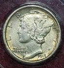 1918-P Mercury Silver Dime, Free Shipping