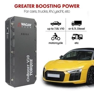 Wagan iOnBoost V10 Torque 14.8V Lithium Jump Starter up to 6.7L Dsl & 7.8L V10
