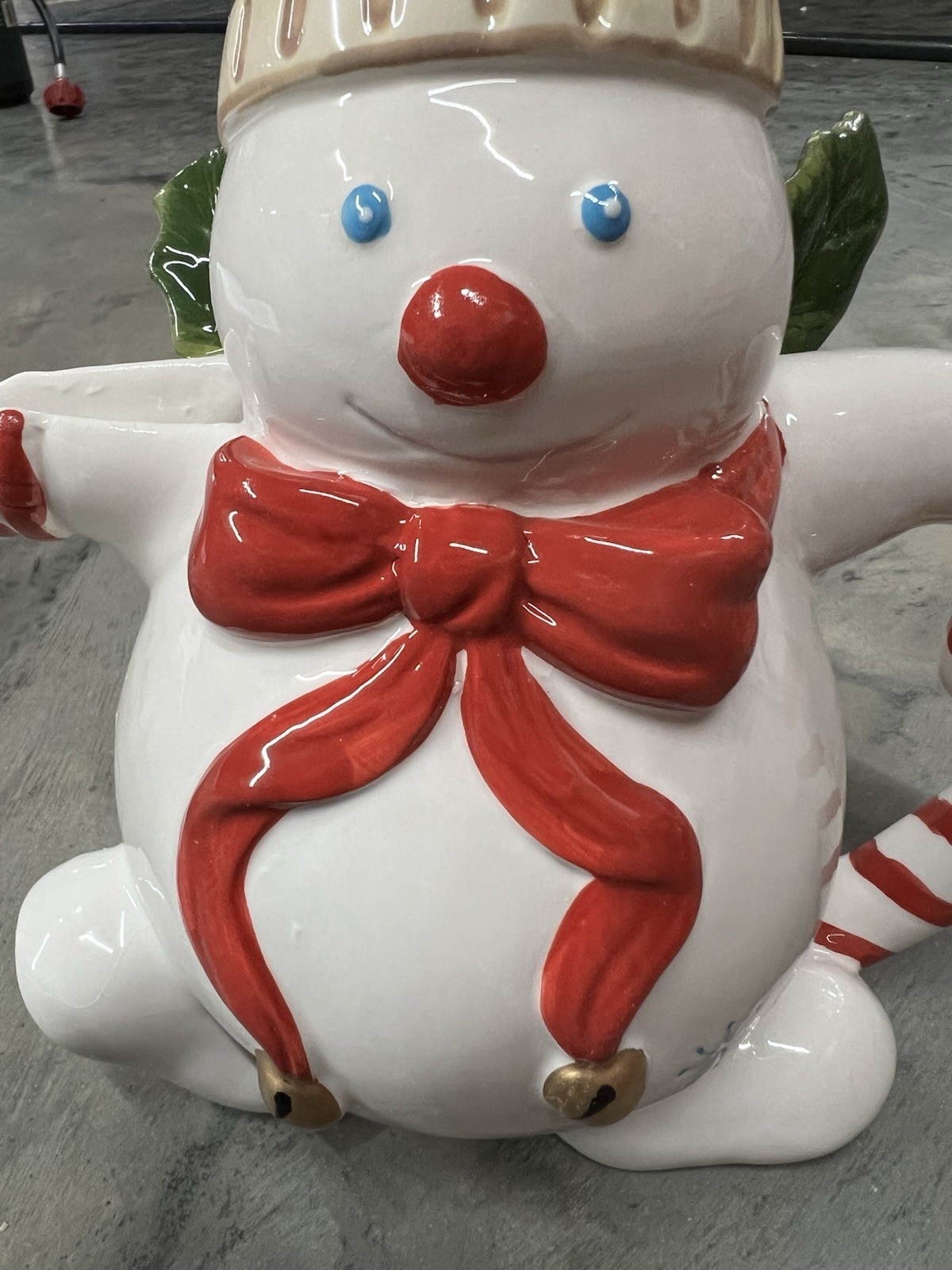 •NEW• 2023 Mr Bingle Fitz & Floyd Christmas Pitcher Snowman W/ Ice Cream Hat NIB