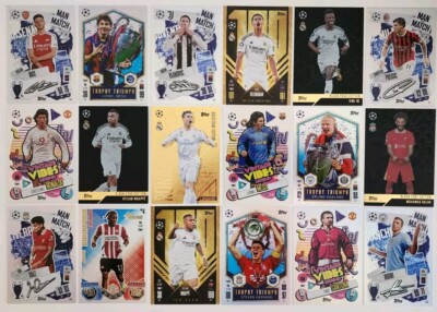 25% OFF! 2024-25 Match Attax UEFA Insert Foil Soccer Cards Ronaldo Messi Haaland