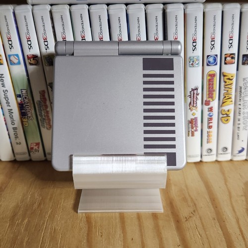 Clear Ice Game Boy Advance SP Handheld Collection Display Stand Low Profile GBA - Picture 4 of 11