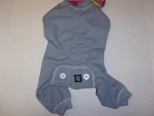 Grey Blue Dog Thermal Pajamas XS S XL new puppy pet Petrageous winter Pjs