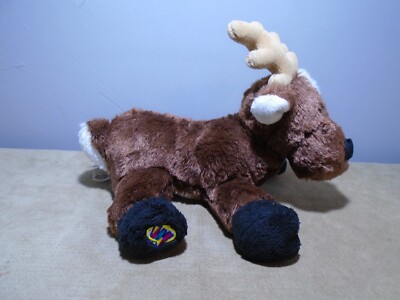 GANZ REINDEER 7  X 8  BEAN BOTTOM FLOPPY PLUSH (XML25)