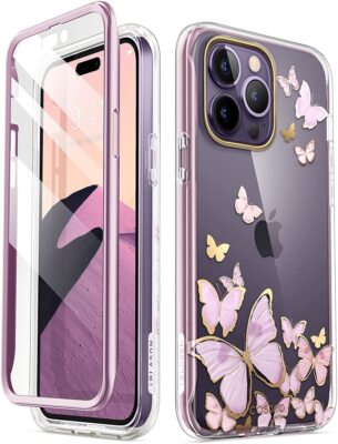 For iPhone 14 ProMax, i-Blason Cosmo Stylish Case DualLayer With Screen Cover US