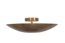 6 Light Elegant Ceiling Flushmount light Pendant Mid Century Modern Raw Brass