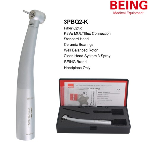 Pieza de mano dental de alta velocidad BEING cabeza pequeña fibra óptica para acoplador KAVO 4 orificios - Imagen 4 de 24