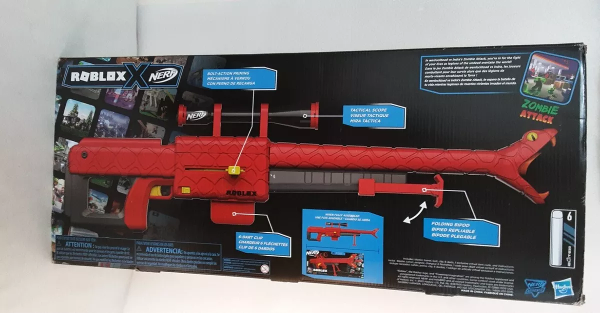 Nerf Roblox Zombie Attack: Viper Strike Nerf Sniper-Inspired Blaster W —  Big Box Outlet Store