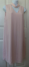 Banana Republic Dress Pink Sleeveless Shift V-Neck Lined Women's Size 8