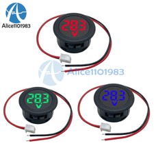 1/5/10PCS LED Digital Display Voltmeter DC 4-100V Anti-Reverse Protection
