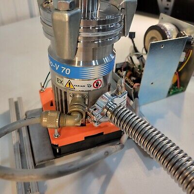 High Vacuum ISO-K 63 Turbo Pump Station Varian TV-70 w High Vacuum ISO-K 63 Turbo Pump Station Varian TV-70 w