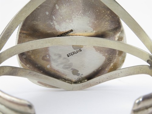 Cecil Atencio (Navajo) Sterling Silver & Kingman Turquoise Cuff Bracelet - Picture 5 of 7
