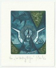 IGOR CVACHO: Exlibris für Loek & Henny, "I am Waiting for You"