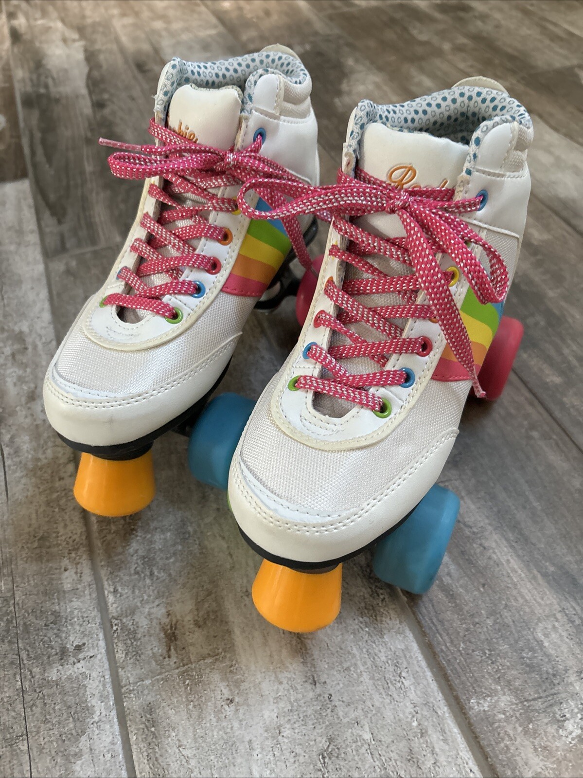 Forever Rainbow V2 White Quad Skates - Sz Us 4 Uk 3 Eu 35.5